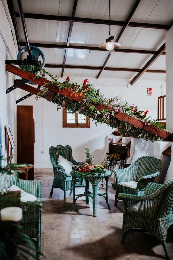 Una boda boho tropical