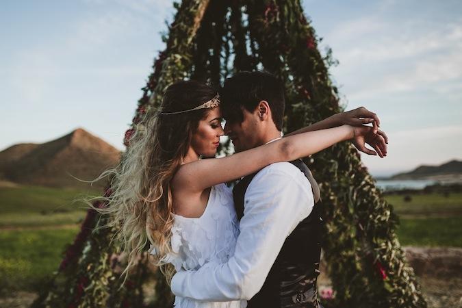 Una boda boho tropical