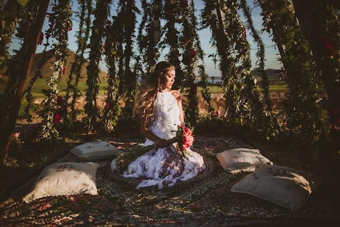 Una boda boho tropical