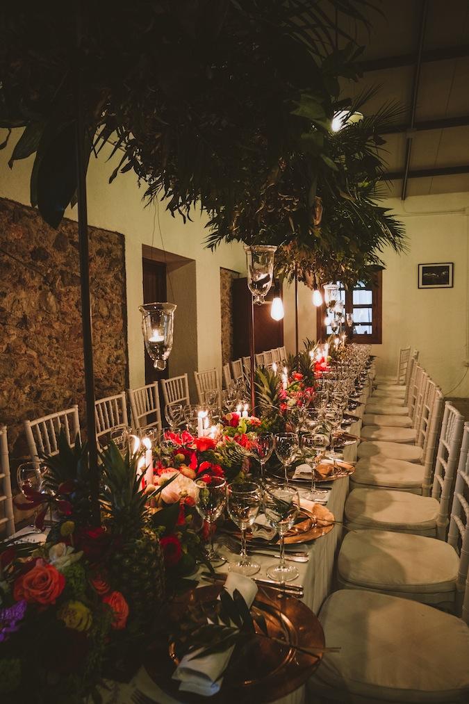 Una boda boho tropical