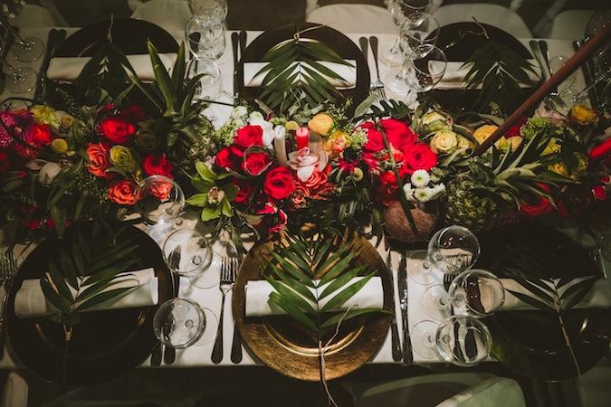 Una boda boho tropical