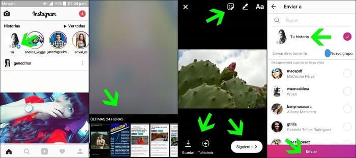 como crear tu propia storie