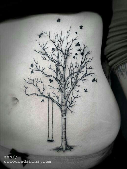 tatuajes de arbol seco