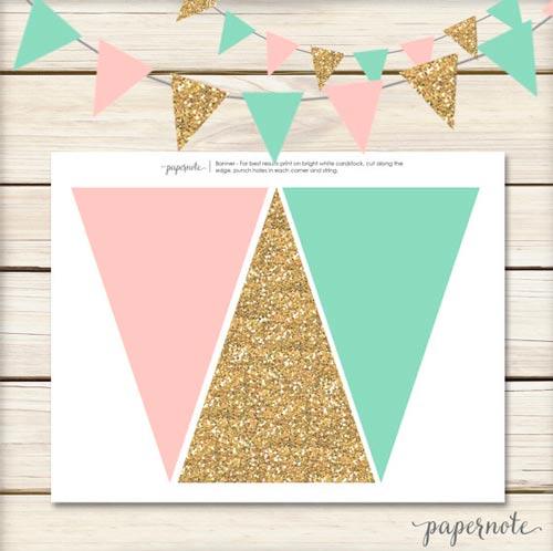 banderines para imprimir muy bonitos para casamiento