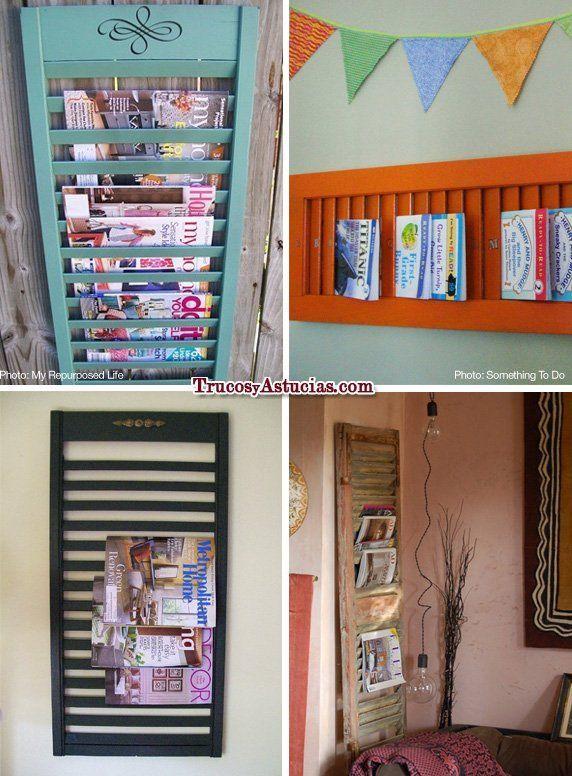 Cómo hacer un revistero de madera para pared