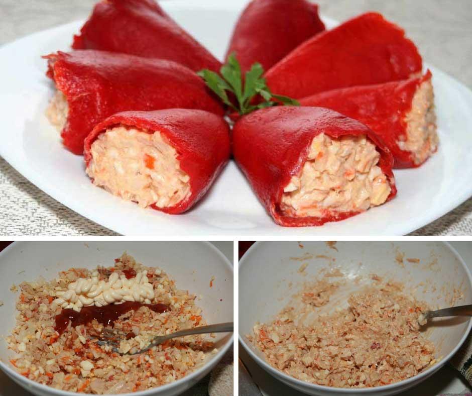 pimientos del piquillo rellenos de atun-recetas