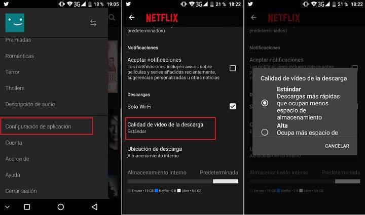 Cómo descargar series y peliculas de netflix para ver offline sin conexión a internet para verlas cuando quieras desde un movil o celular Android o desde Windows 10