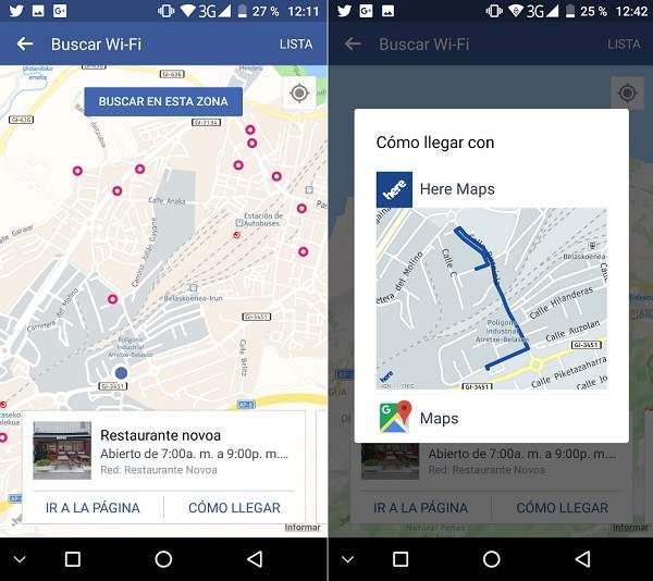 como encontrar wifi gratis con Facebook sitios con Wifi abierto publico desde el móvil con la aplicación de Facebook