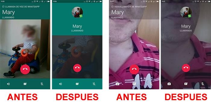 imagen whatsapp nueva interfaz llamadas