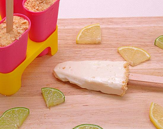 Polos cheesecake de lima limón