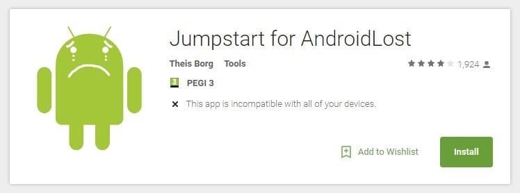 android lost app