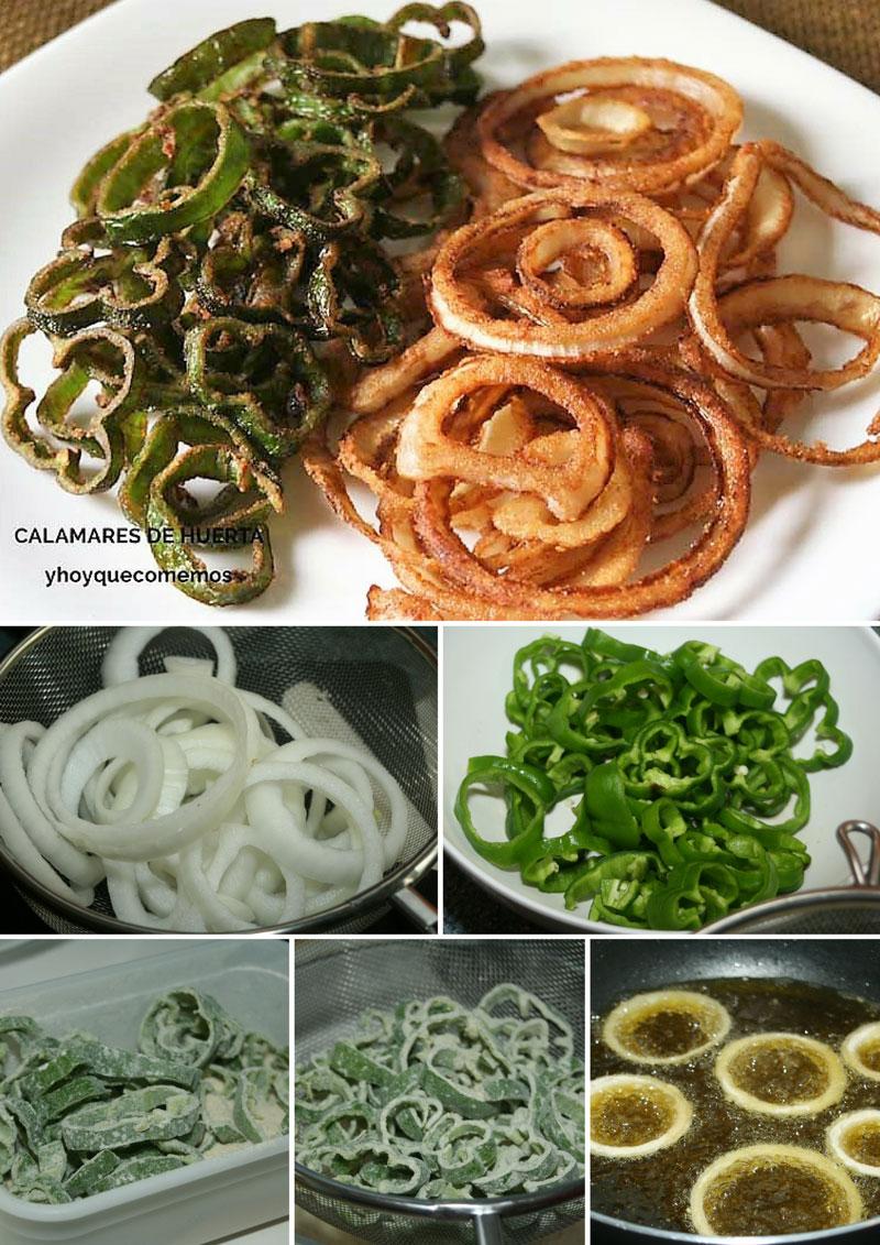 calamares de huerta receta