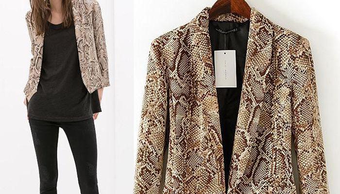 chaquetas de piel de culebra