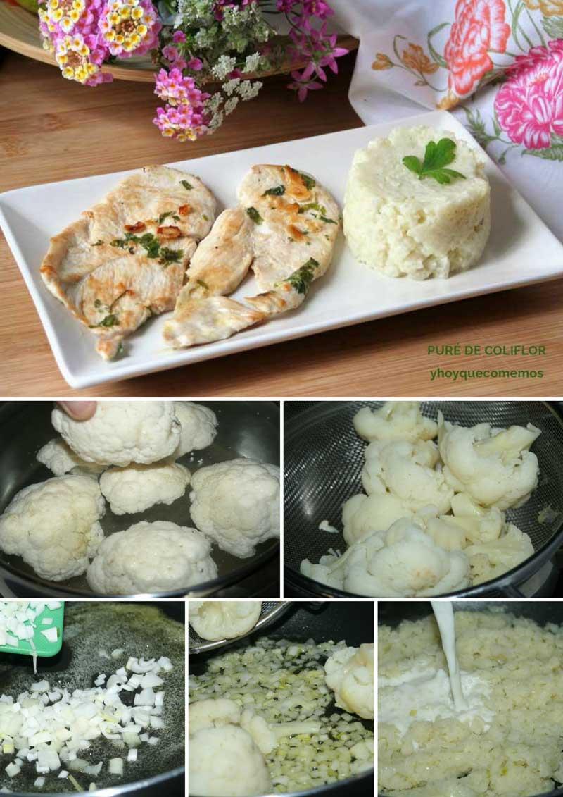 pure de coliflor receta