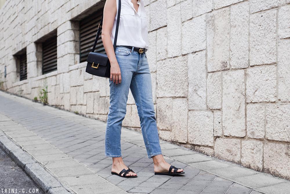 Trini | Acne Studios jeans Equipment sleveless shirt