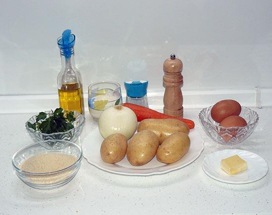 hamburguesas de patata y cebolla