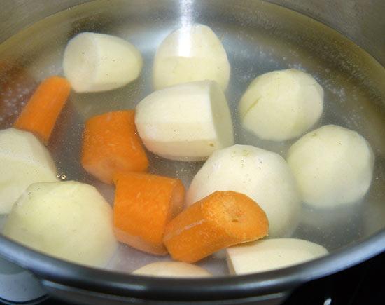 Hamburguesas de patata y cebolla