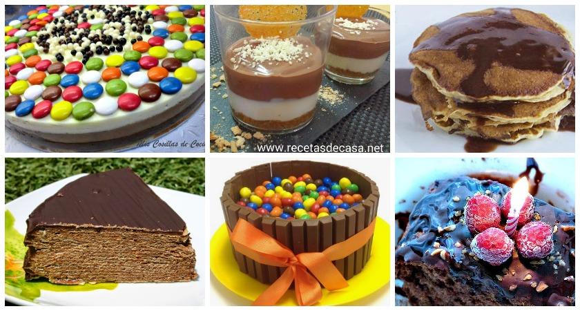 postres con chocolate