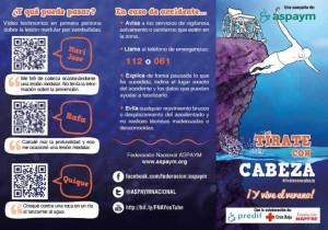 tríptico tírate con cabeza