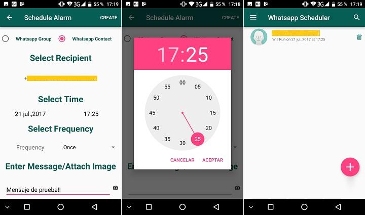 programar mensajes en WhatsApp enviar chats de forma automatizada con esta app de terceros gratuita para Android