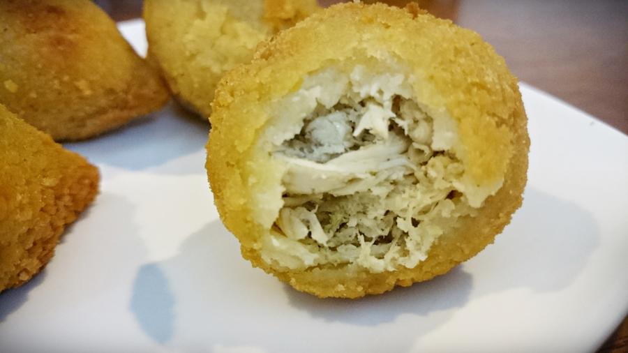 Receta coxinha de pollo