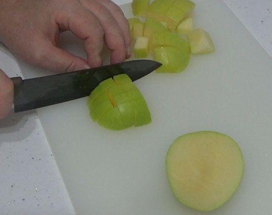 Ensalada de pollo con manzana