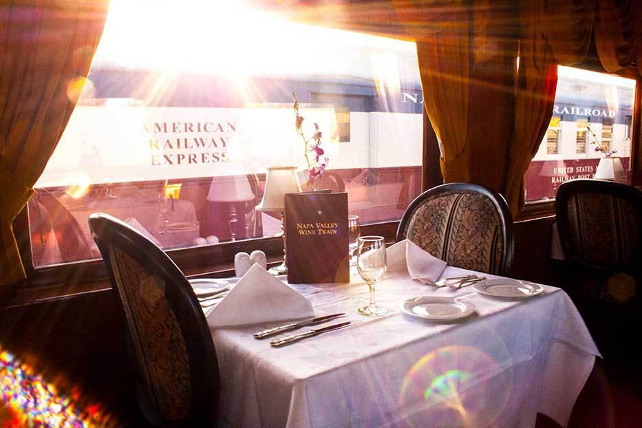 trenes de vino, napa