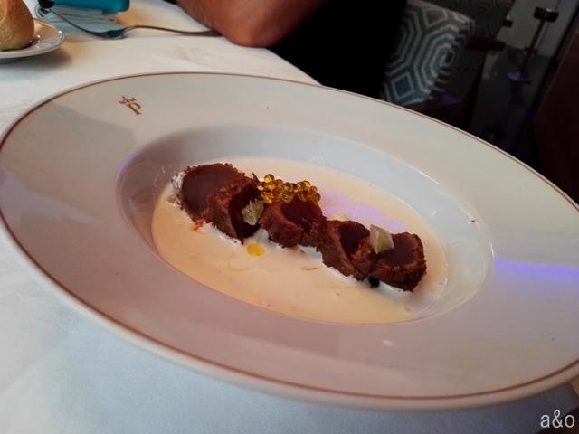 Menú en el Parador de Cádiz - Hotel Atlántico.