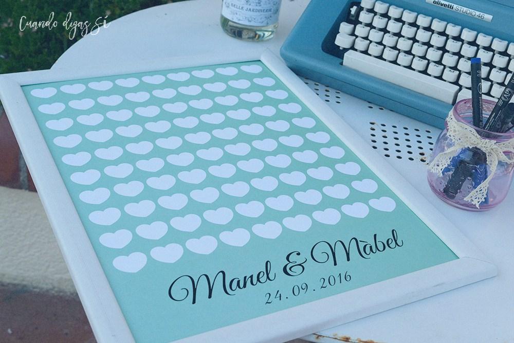 alternativas al libro de firmas boda