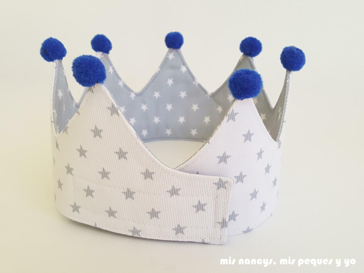 mis nancys, mis peques y yo, corona de tela para niños y marco personalizado, parte trasera con belcro