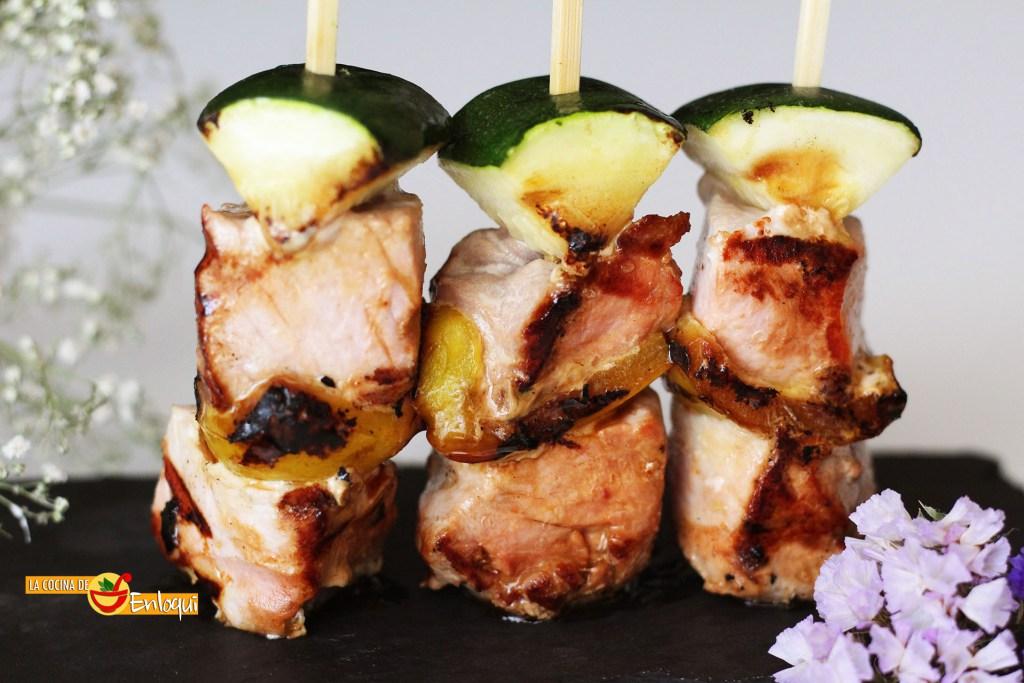 Receta brochetas de atún rojo