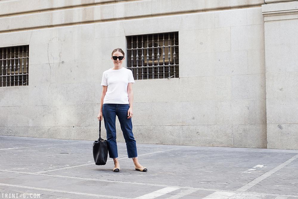 Trini | The Row t-shirt Levis jeans