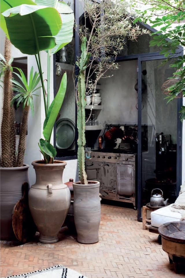 Decoración boho industrial en Marruecos