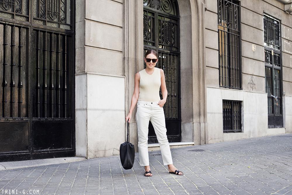 Trini | The Row jeans Céline ribbed top
