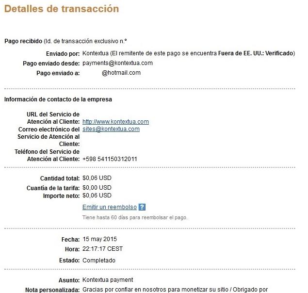 Pago de kontextua,ya van 7,48 