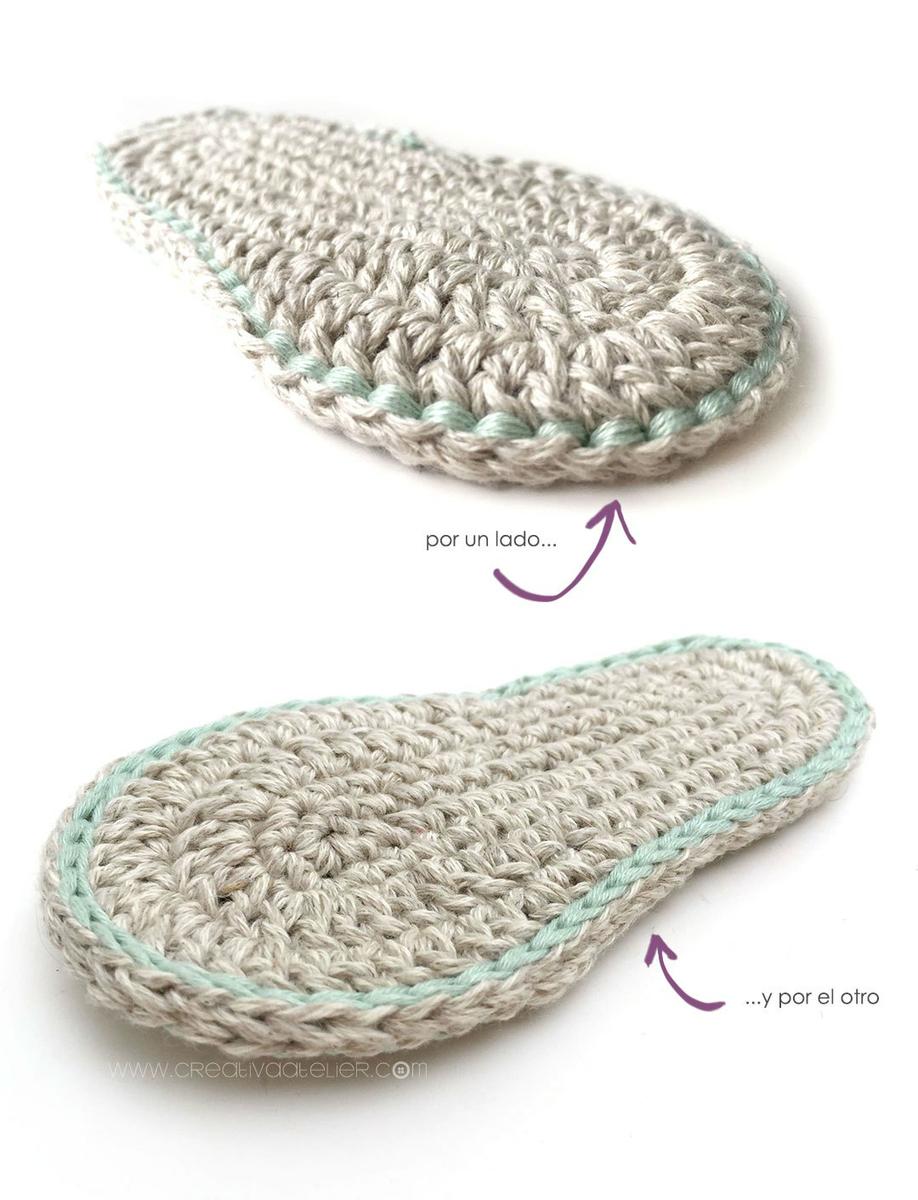 Sandalias de Crochet de bebé MINT - Patrón y tutorial DIY