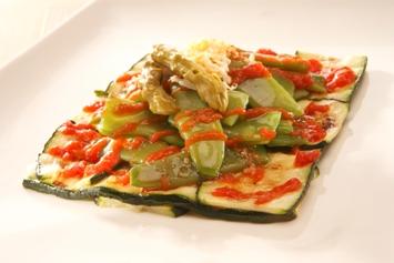 Resultado de imagen de ensalada tibia de judias calabacines rabanitos