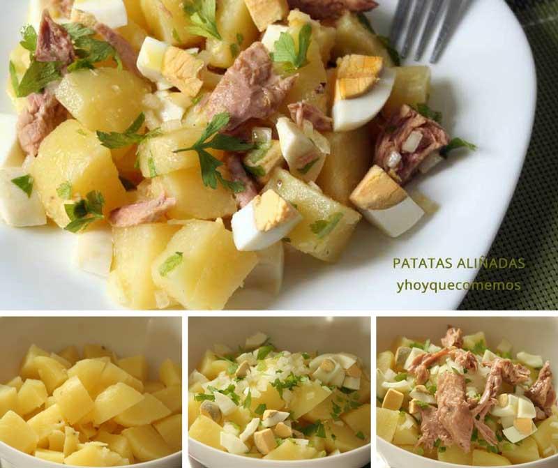 patatas aliñadas receta