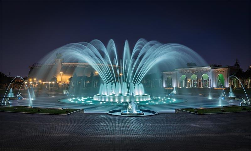 Fuente de agua en Lima, Perú