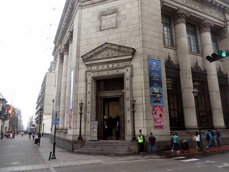 Entrada al Museo del BCR del Perú en Lima