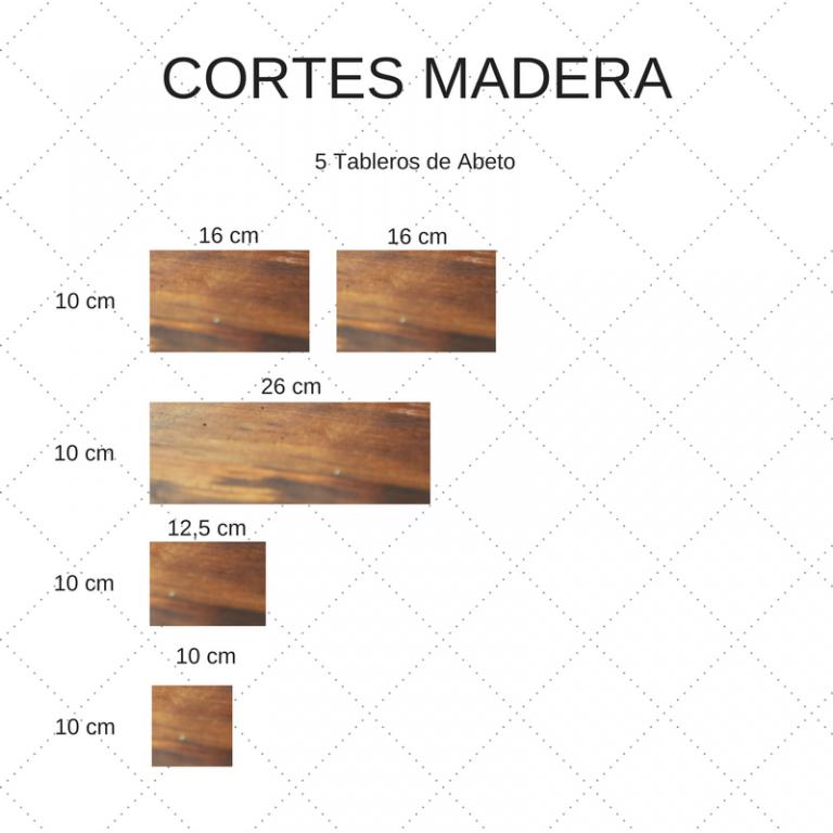 Cortes madera para lampara