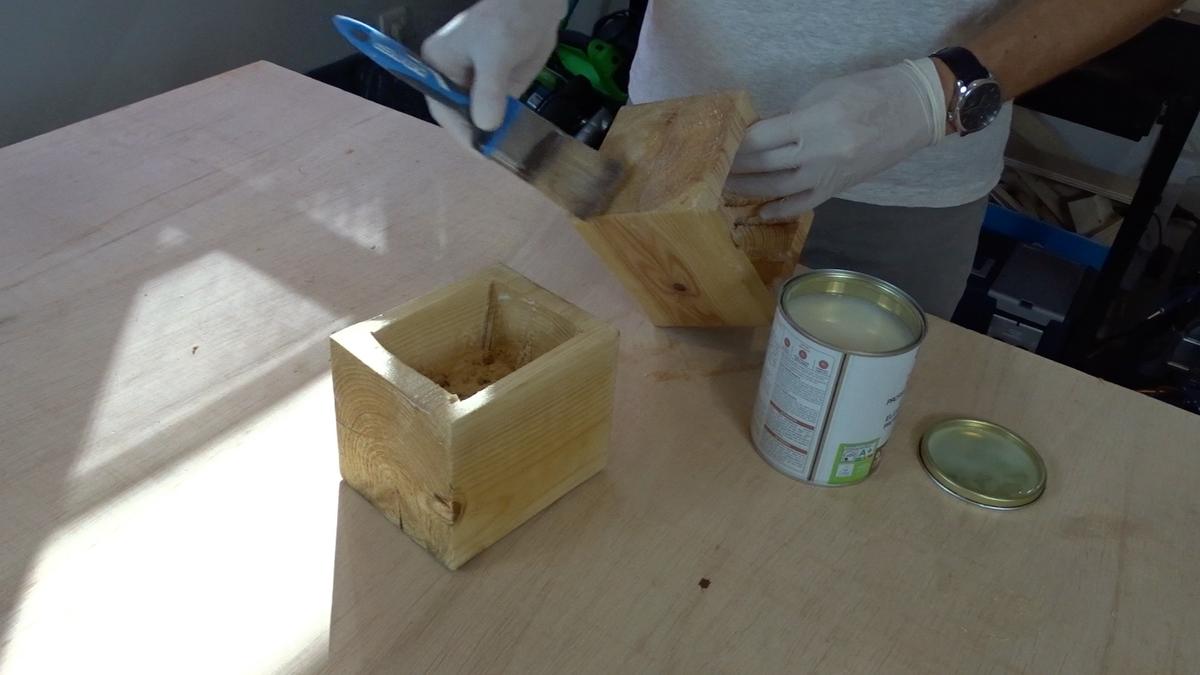 Macetero colgante de cemento 26