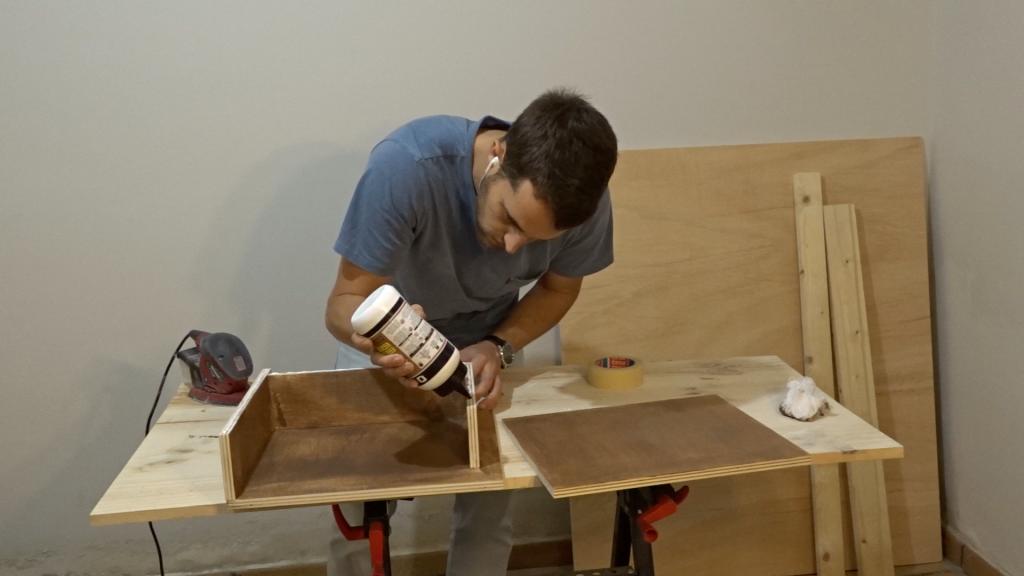 Encolamos parte de arriba