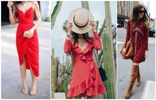 Cómo combinar un vestido rojo | Belleza