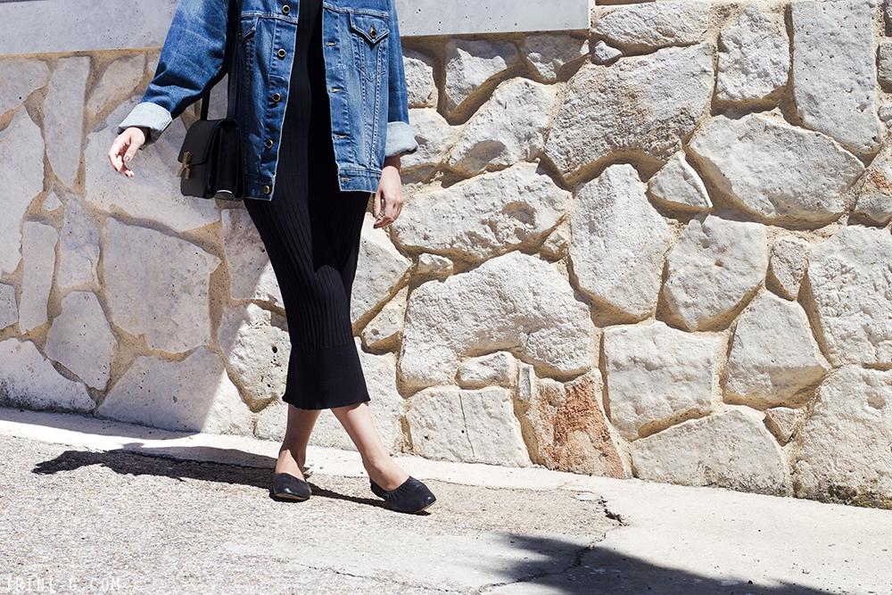 Trini |Acne Studios dress Khaite denim jacket