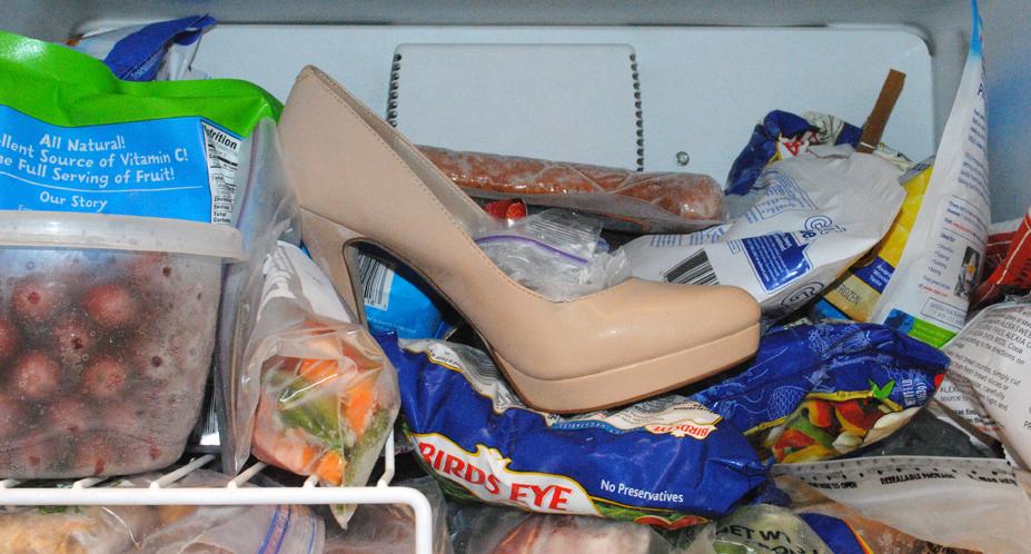 zapatos en la nevera