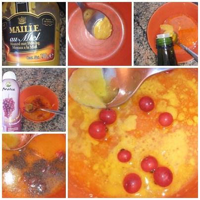 Vinagreta de mostaza y grosella