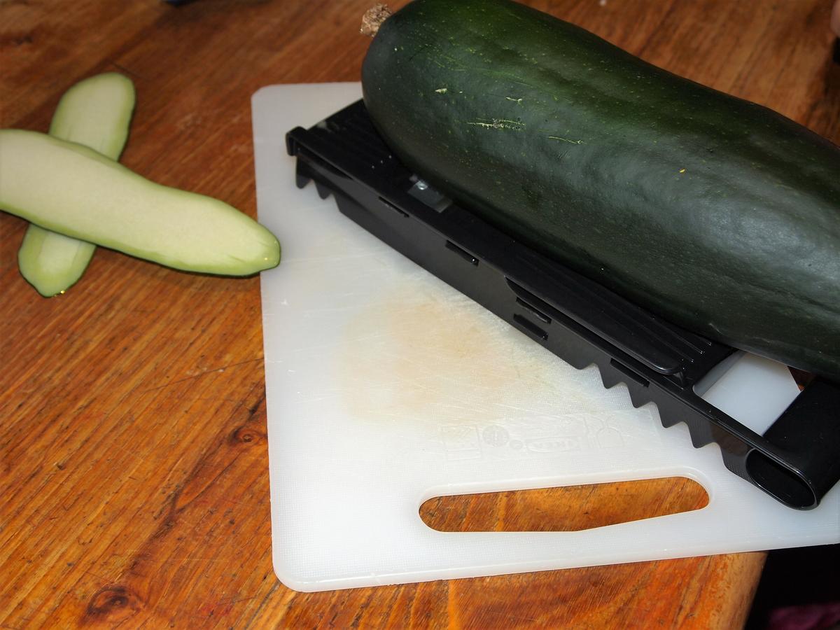 cortar calabacín