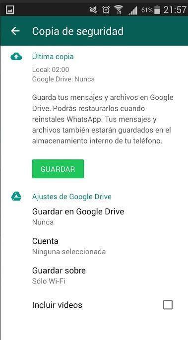 Puedes realizar copias de seguridad y subirlas a la nube