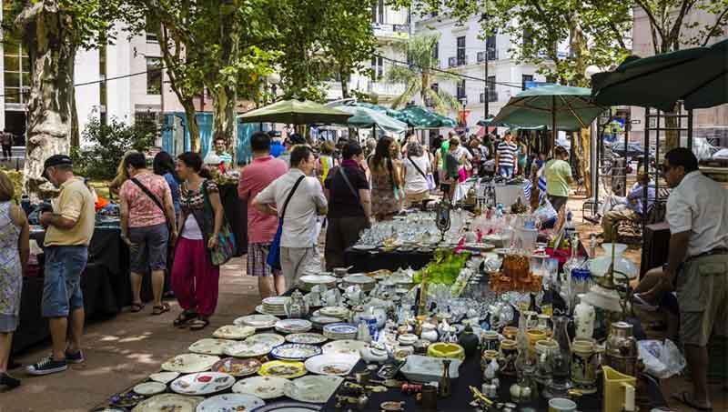 Plaza Matriz en el Centro Histórico de Montevideo